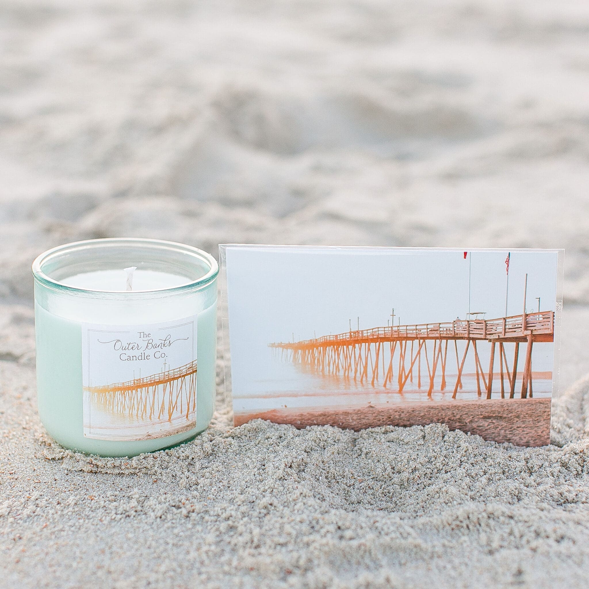 Artist Candle & Golden Pier Art Print