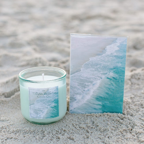 Artist Candle & Emerald Wave Print