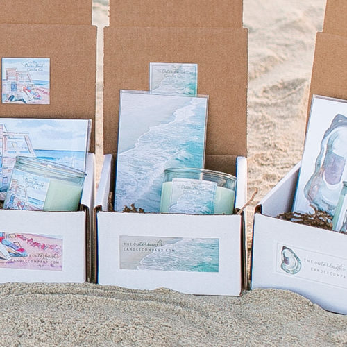 Artist Candle & Emerald Wave Print - Image 5