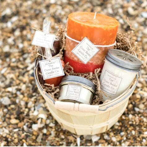 Beachy Candle Gift Baskets | The Outer Banks Candle Co.