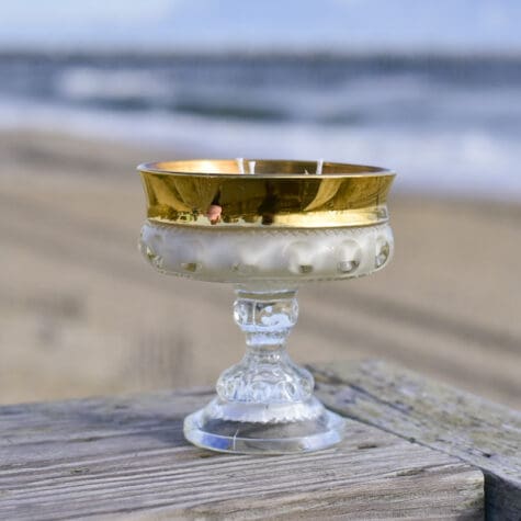 Vintage "King's Crown" Chalice w/Gold Rim