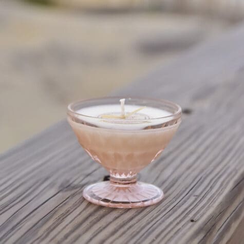 Vintage Pink Depression Glass Sorbet Dish