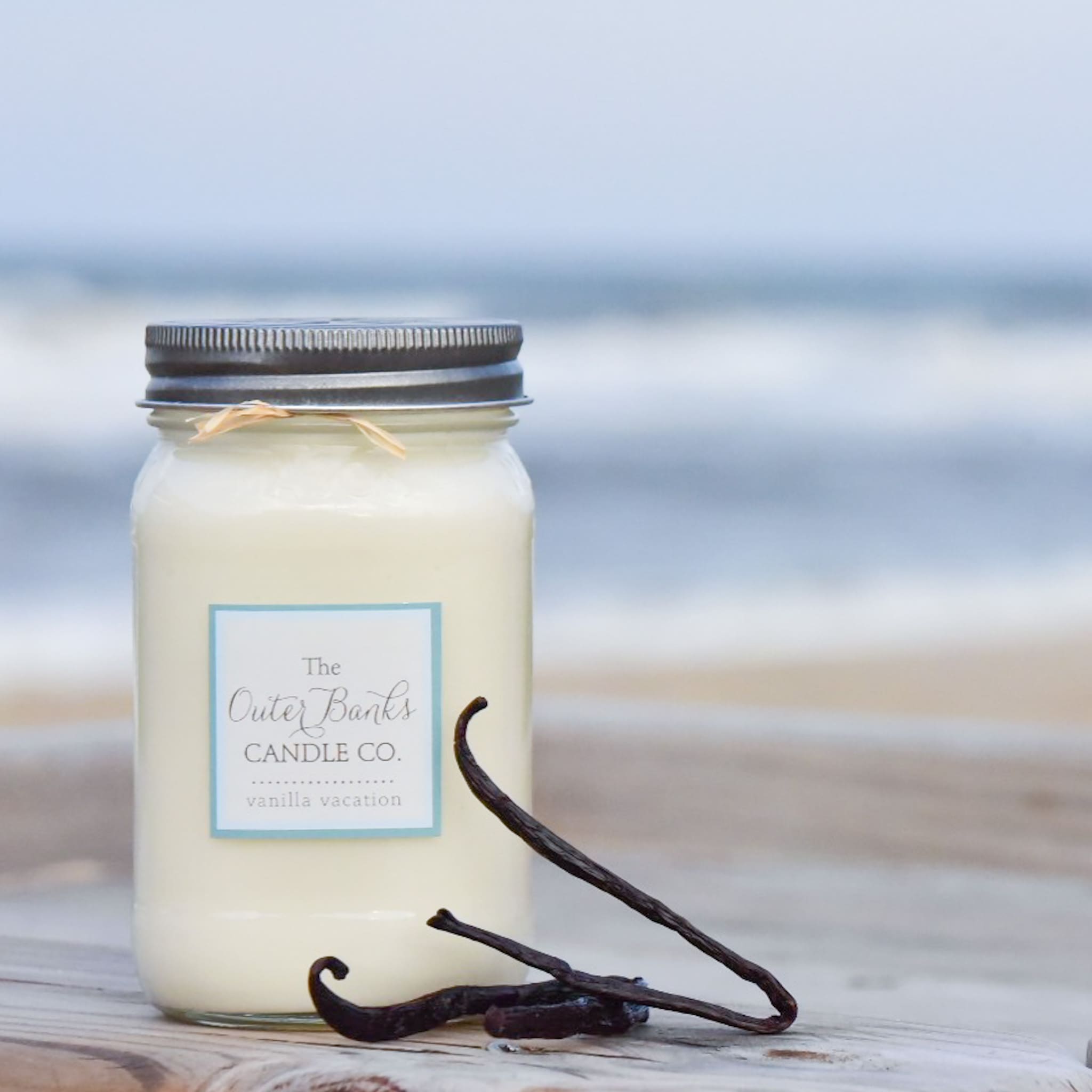 Vanilla Vacation Mason Jar Candles