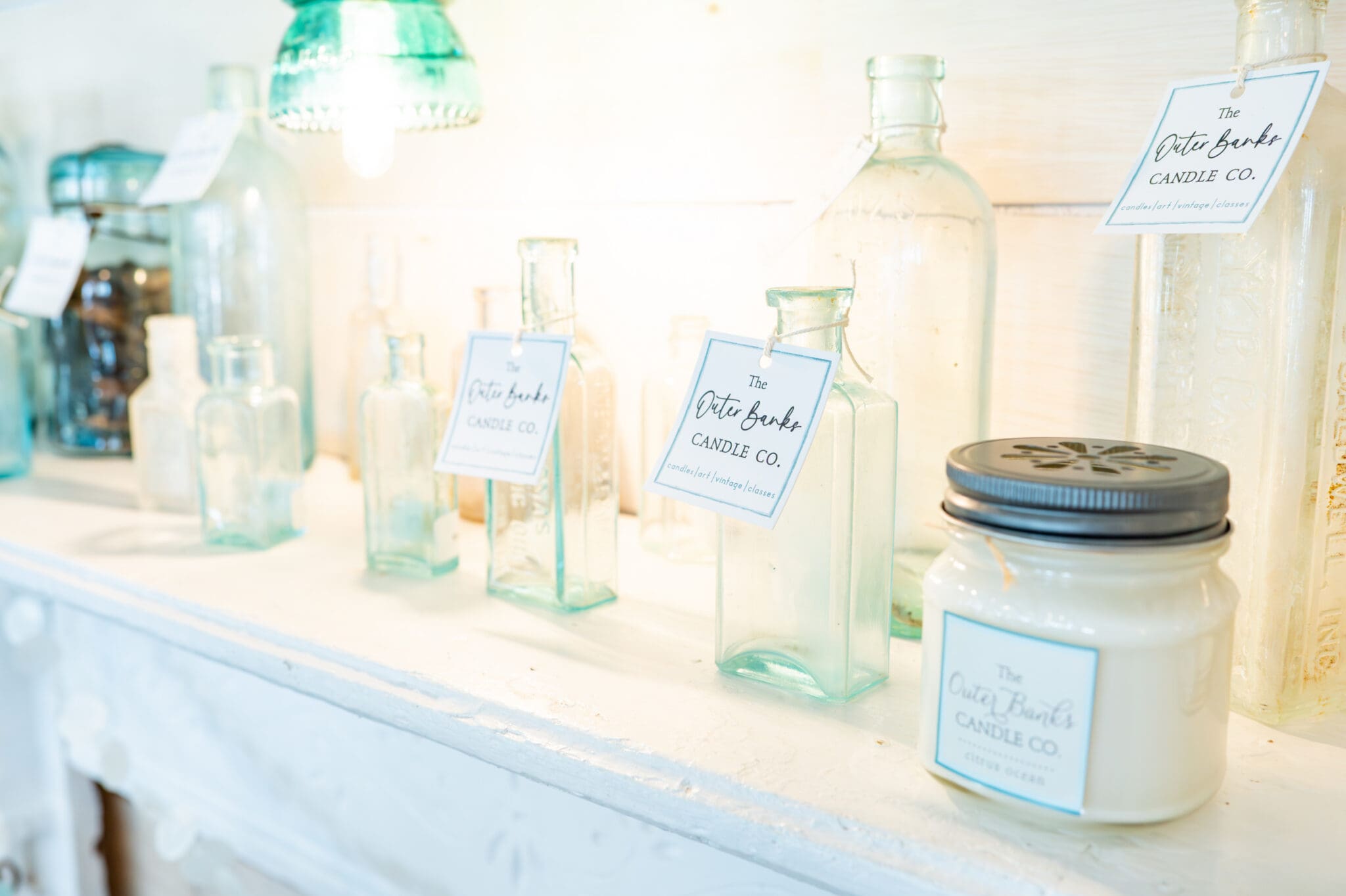 Antique Octagon Glass Bottle - Image 5