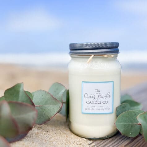 Seaside Eucalyptus Mason Jar Candles
