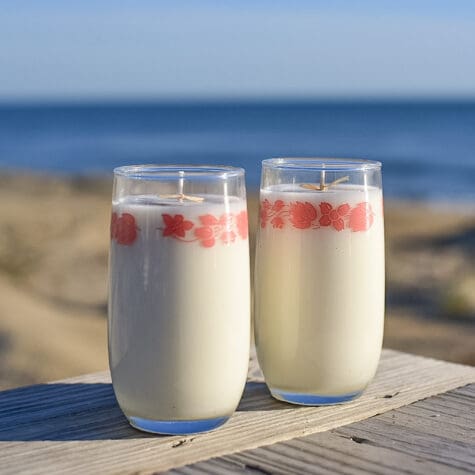 Vintage Pink Floral Juice Glass Set