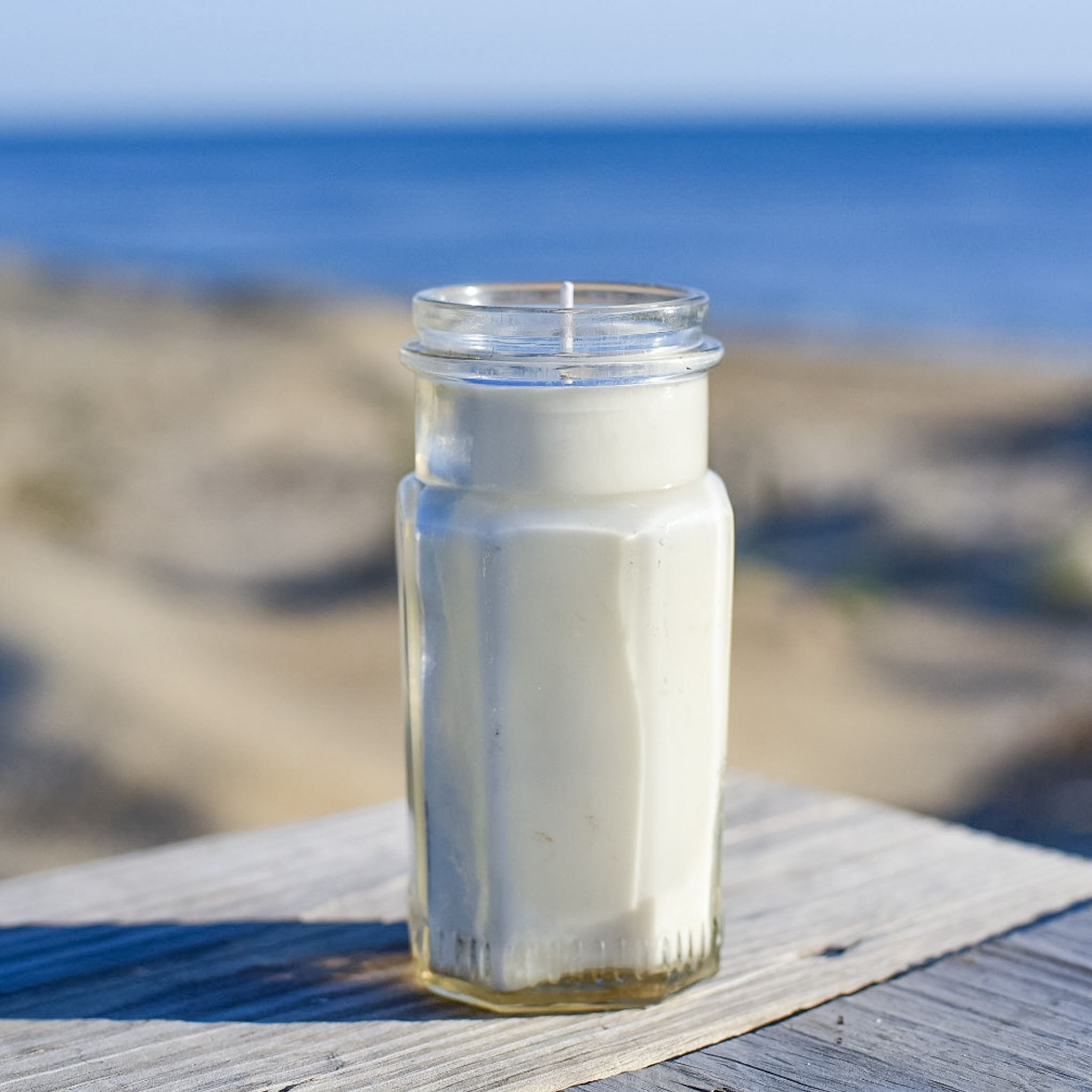 Antique Octagon Glass Bottle