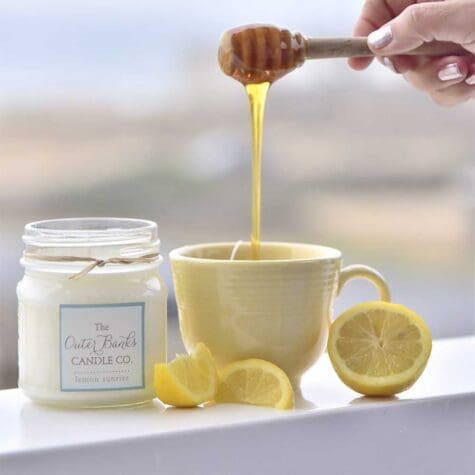 Lemon Sunrise Mason Jar Candles