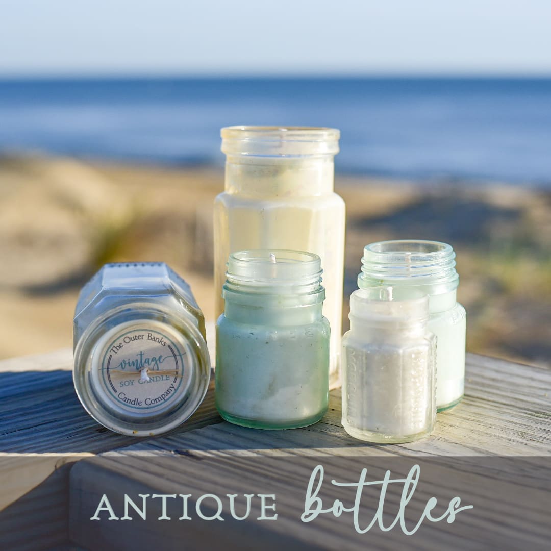 Antique Octagon Glass Bottle - Image 2